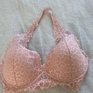 PINK Victoria's Secret Blush Floral Lace Bralette NWOT !